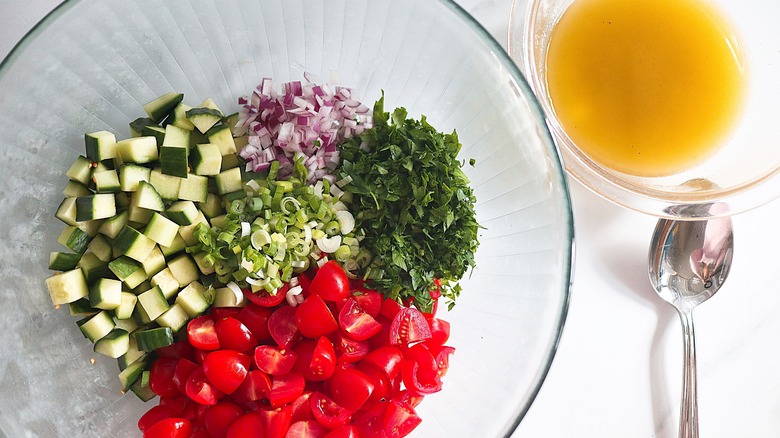 ingredients for salad dressing