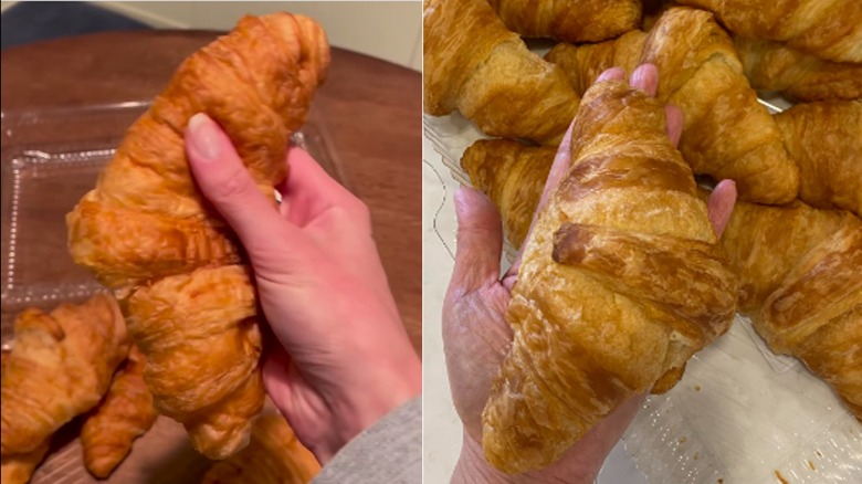 An "old" croissant and a newer from Costco 