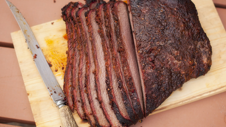 smoked beef brisket