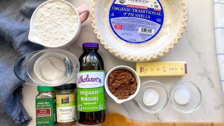 ingredients for shoofly pie