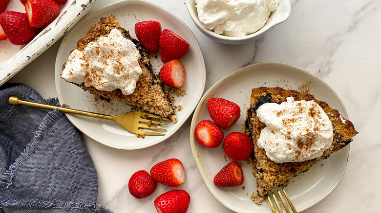 two shoofly pie slices