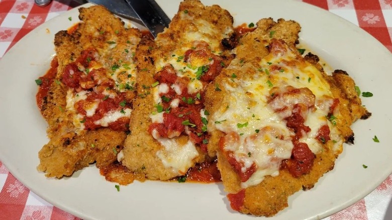 Buca di Beppo chicken parmigiana