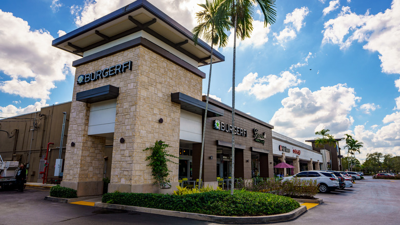 Exterior of BurgerFi restaurant