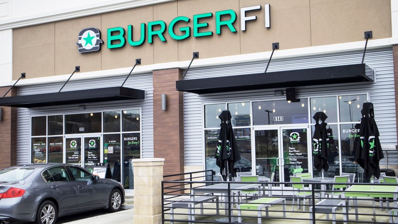 Exterior of BurgerFi restaurant