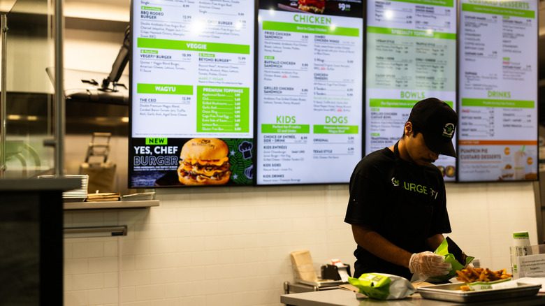 Employee working at BurgerFi