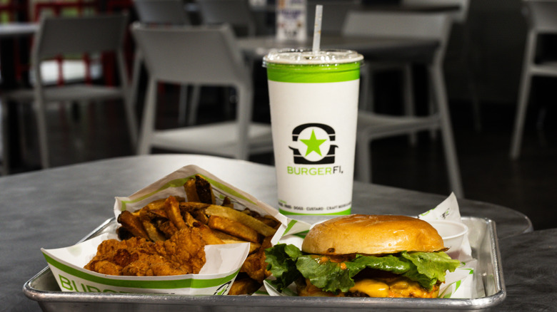 BurgerFi food on table