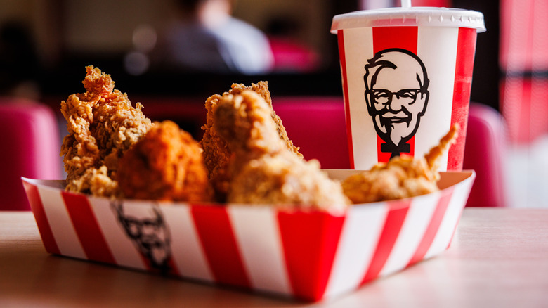 Fried chicken and KFC cup