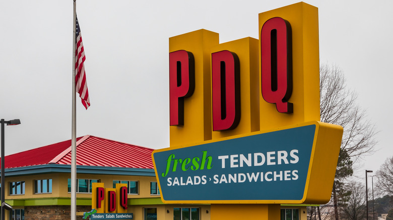 PDQ sign outside restaurant