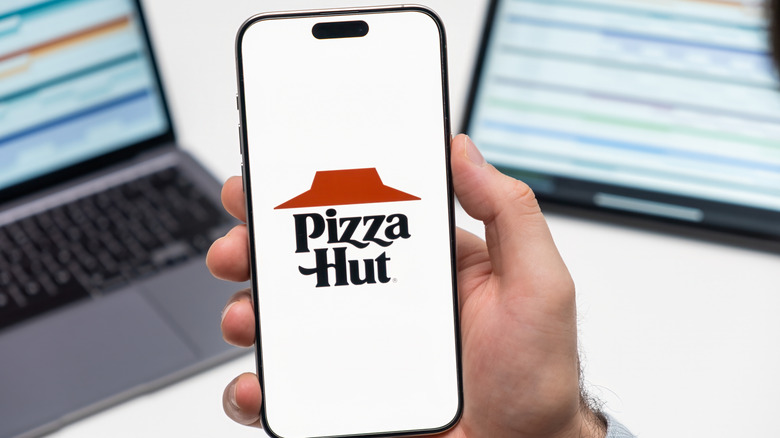 Pizza Hut app on phone