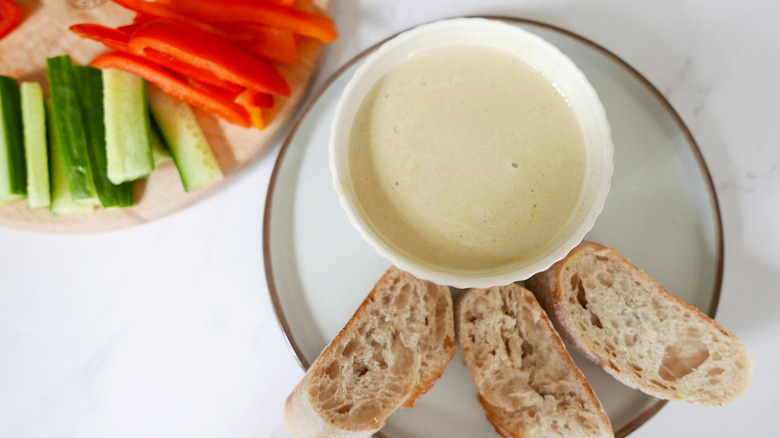 silky bagna cauda in bowl 