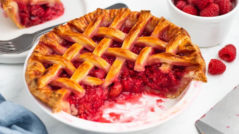 baked raspberry pie