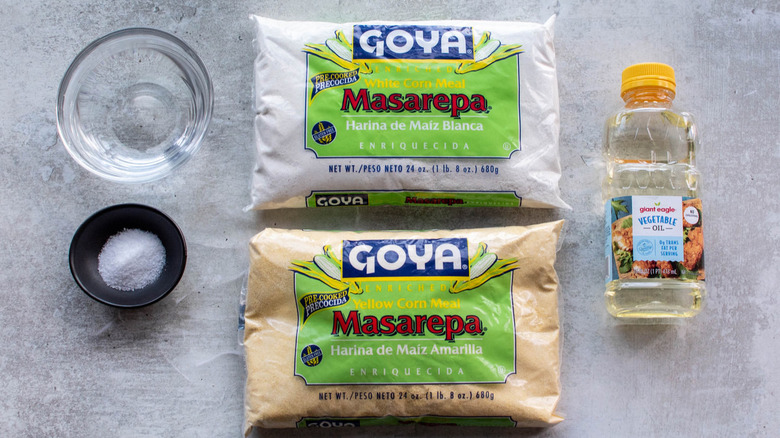 ingredients for arepas