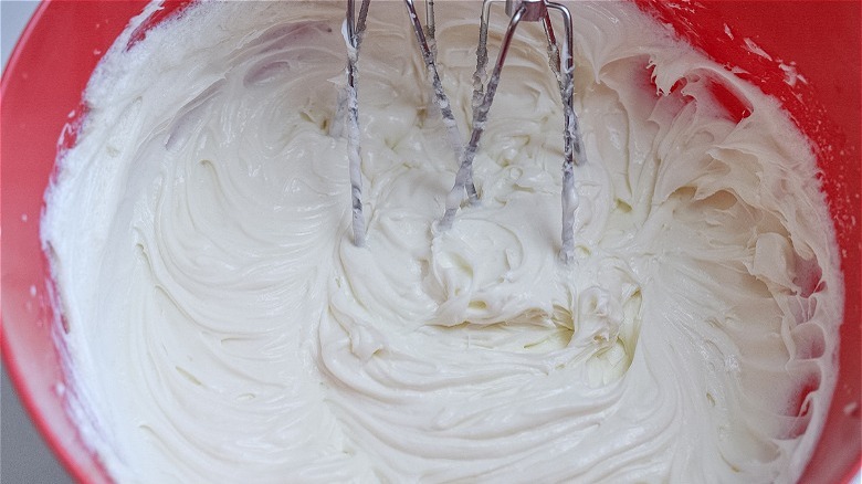 cream cheese mixture in a bowl