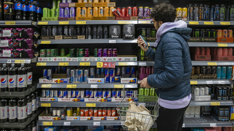 Soft drinks at the supermarket