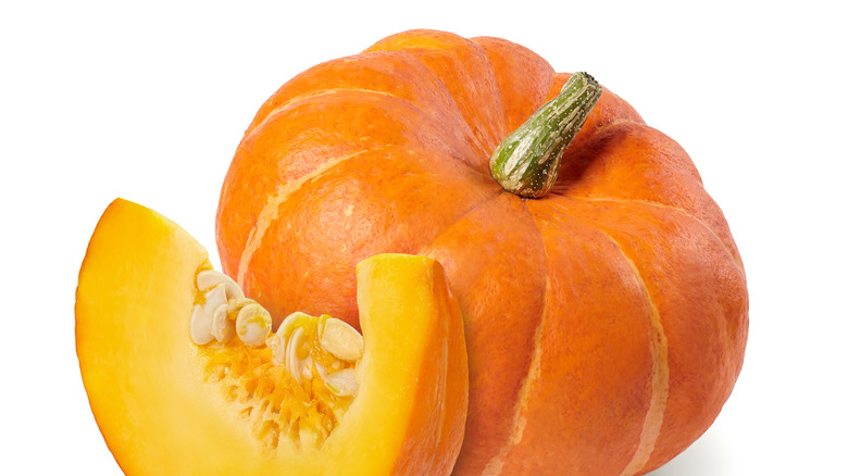 Pumpkin with slice