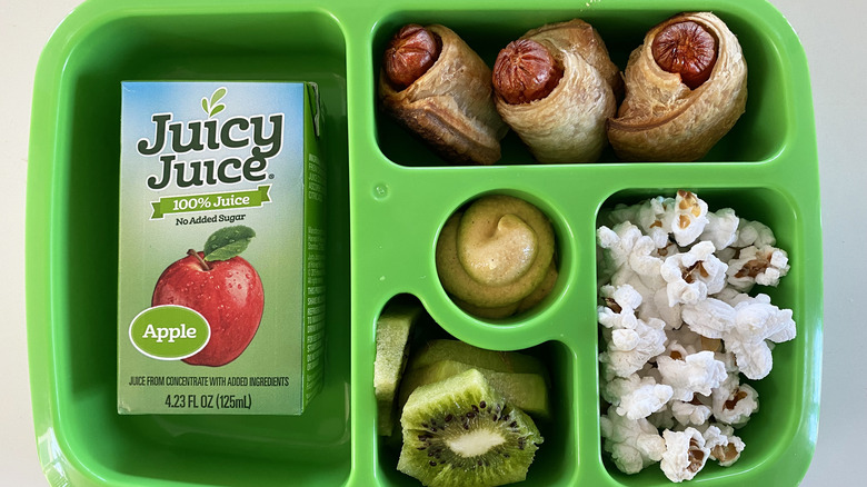 Lunch tray with Juicy Juice