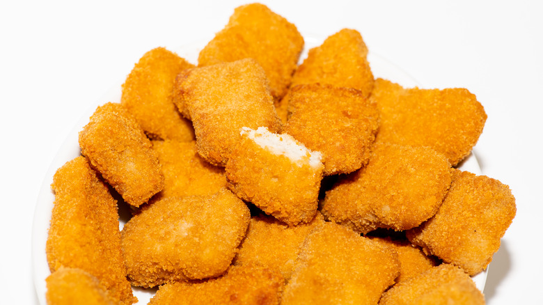 plate of chicken nuggets