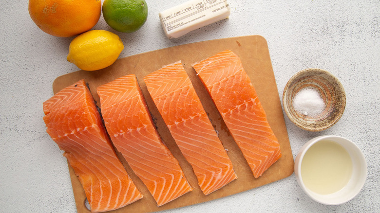 salmon with citrus butter ingredients 