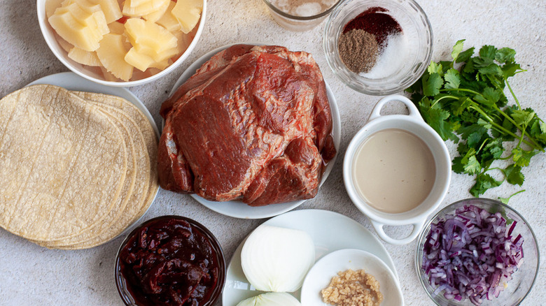 ingredients for al pastor pork