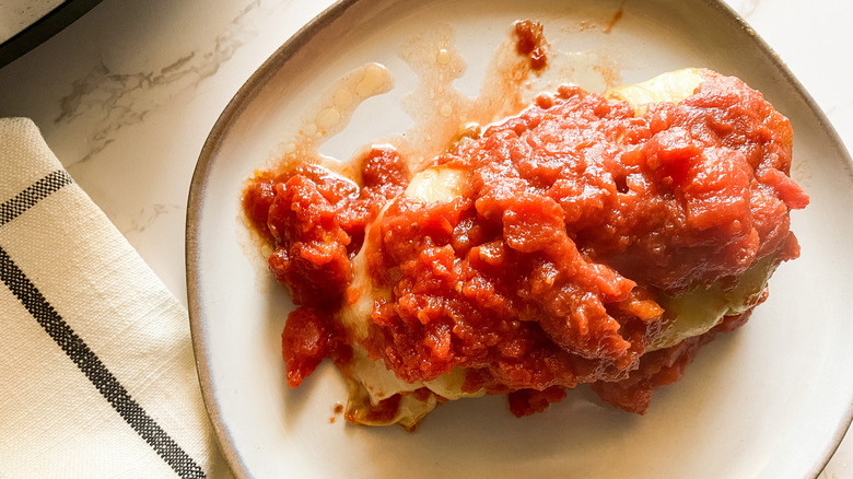 cabbage roll on a plate