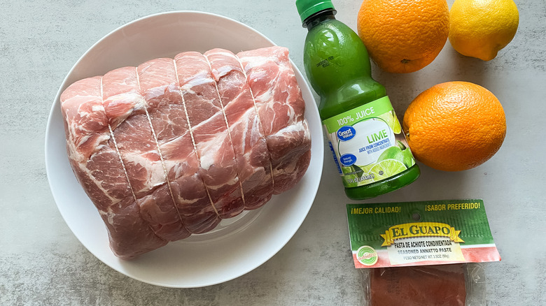 ingredients for Slow Cooker Cochinita Pibil