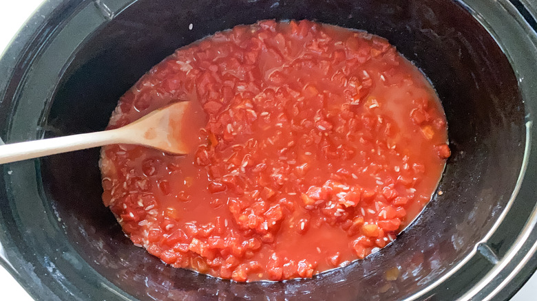 tomatos in slow cooker 