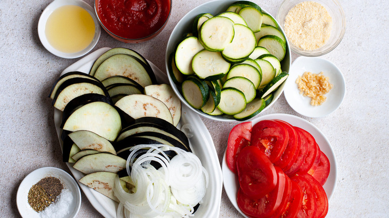 ingredients on counter 