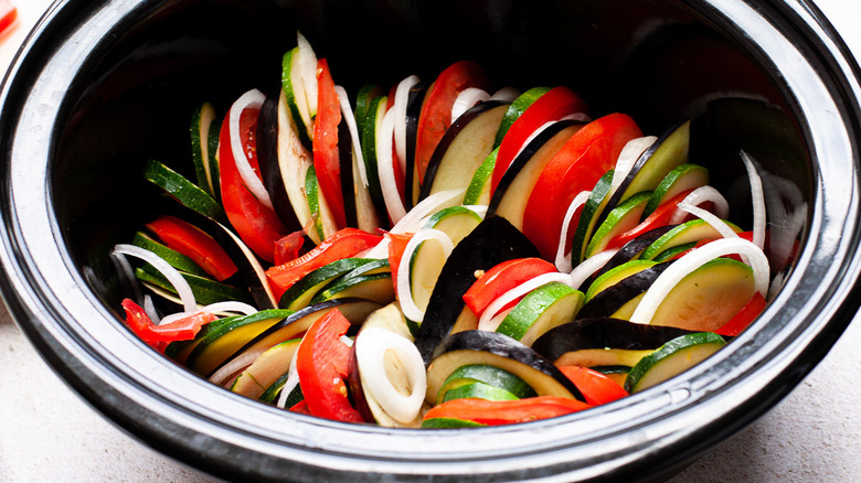 veggies in a crockpot 