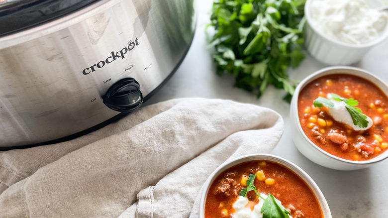 Crock pot and soup