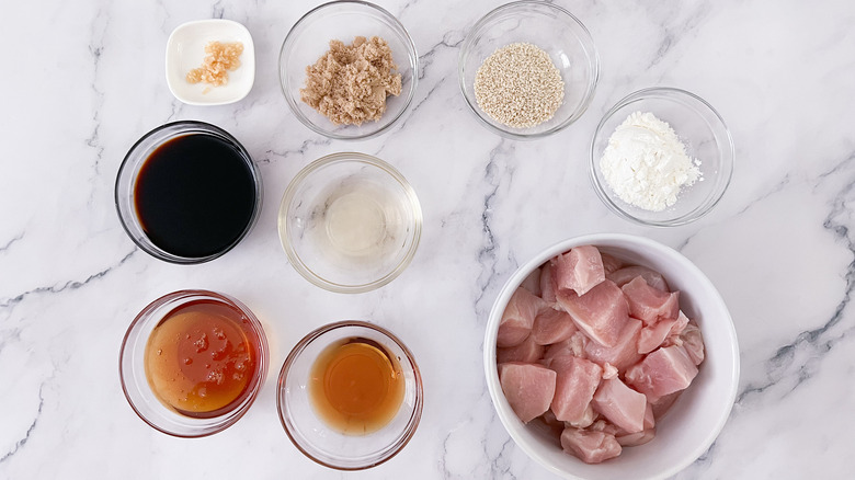 ingredients for slow cooker sesame chicken