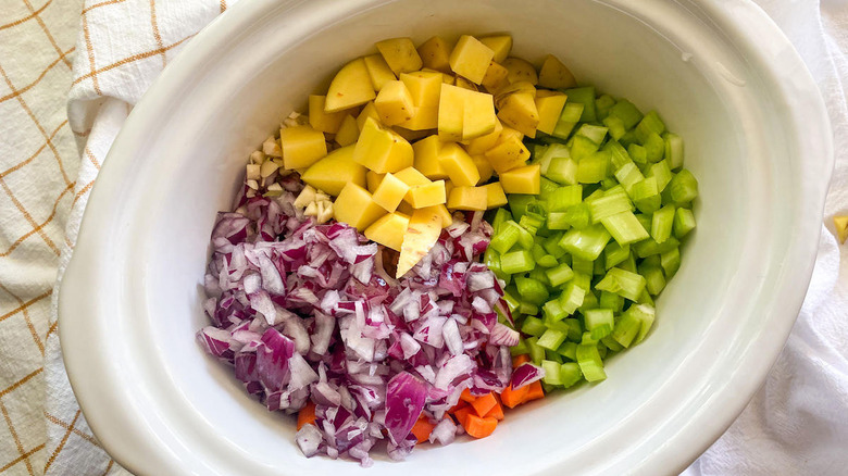 vegetables in slow cooker