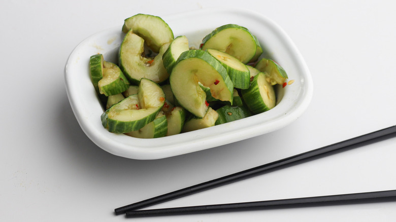 bowl of cucumber salad