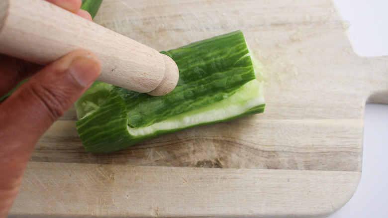 smashed cucumber