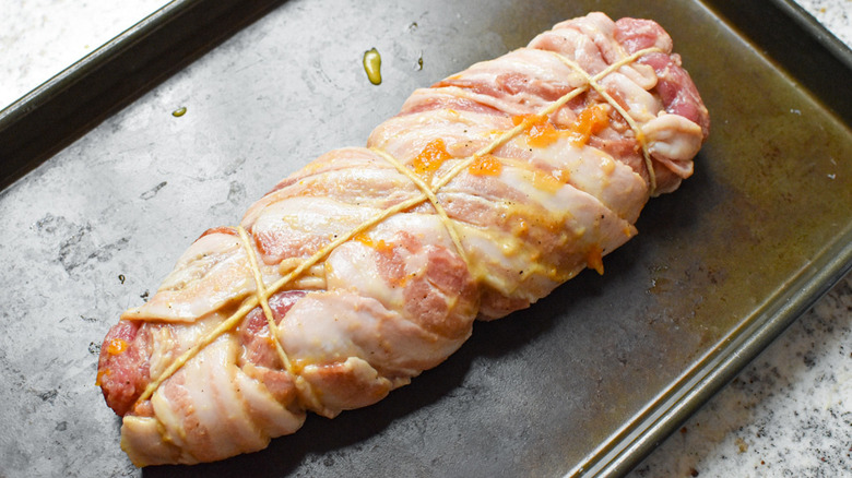 bacon wrapped pork tenderloin