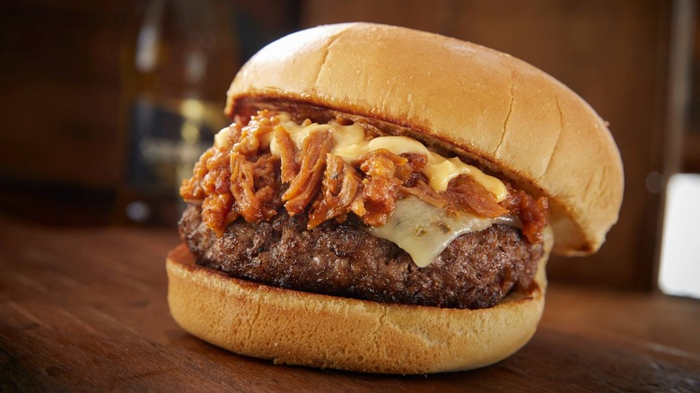 Smokey Bones cheeseburger