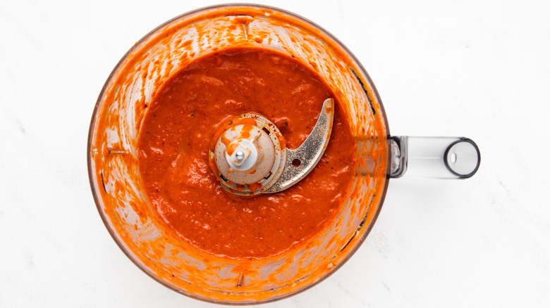 harissa paste in food processor