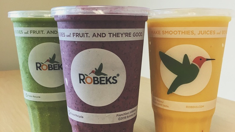 three Robeks smoothies