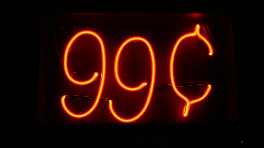 99 cent symbol neon sign