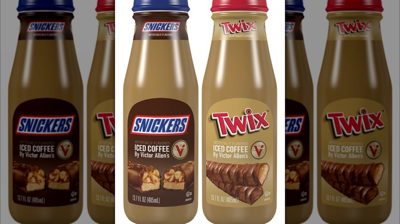 Twix and Snickers iced coffee