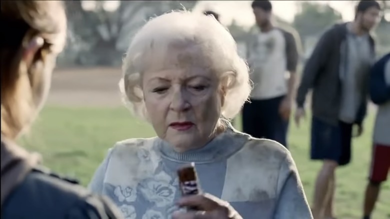 Betty White in Snickers commercial