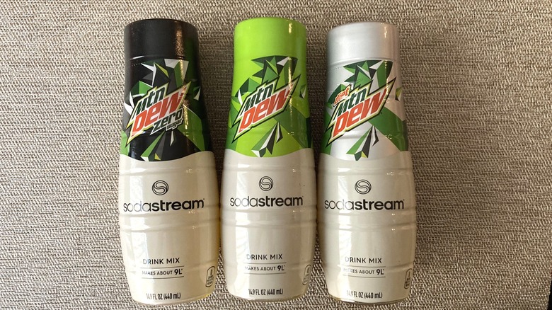 SodaStream Mountain Dew flavors