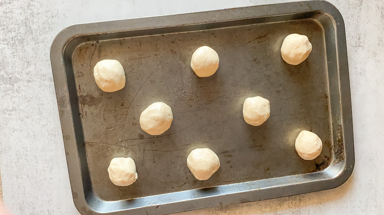 balls of cookie dough