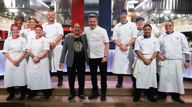 Season 21 contestants on Hell's Kitchen smiling