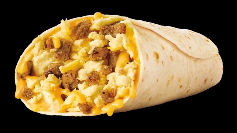 Sonic's Sausage Breakfast Burrito