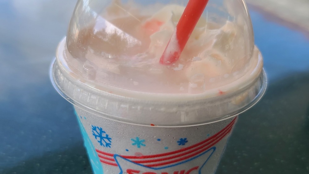 Sonic vanilla milkshake