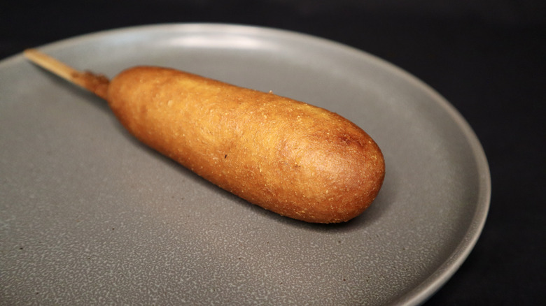 Sonic corn dog on plate