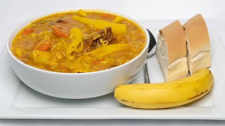 Soup joumou with banana