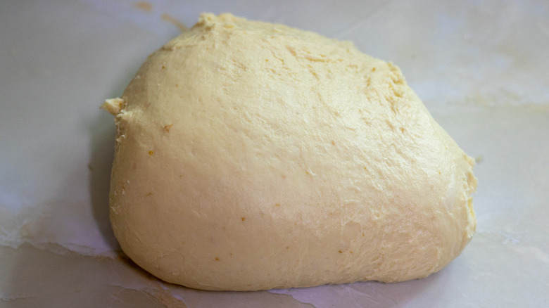 dough sitting on a countertop