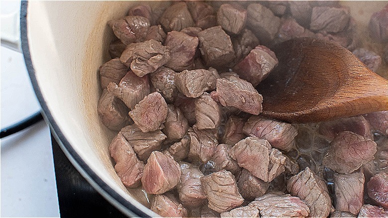 cooked beef in pot