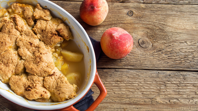 Peach cobbler